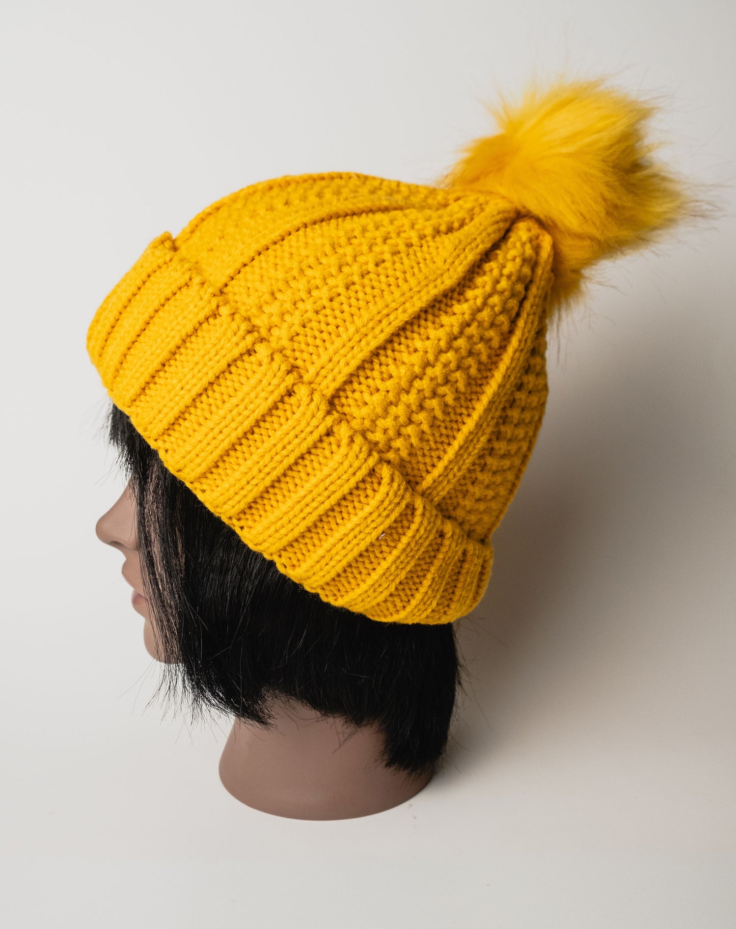 Satin Lined Beanies with Poms